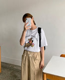 Deppu Bear Printing Short Sleeve Tee