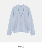 Skin V-neck boucle cardigan