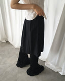 Take Pleats Tiered Frill Bootcut Pants