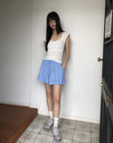 Ute Stripe Frill Tiered Banding Short Pants