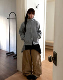Behin Cargo Curve Balloon Wide Long Pants