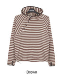 Veil diagonal button hood ST long sleeve