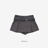 CL Belt Pleated Skirt