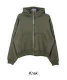 Eseo High-Neck Brushed Hood Zip Up