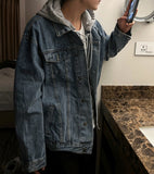 Overfit Hood Detachable Denim Jacket