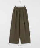 Namatsu Brushed Banding String Balloon Wide Pants