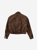 Matte Leather Bomber jacket