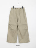 Hidon string wide parachute pants