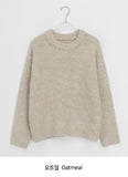 Pencuff Color Mohair Round Wool Knit