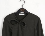 Pepo O-ring Slit Warmer Long-sleeved T-shirt