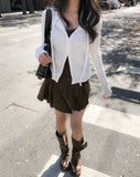 Hippie Layer Corset Suede Skirt