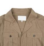 Saffy Linen Two Pocket Crop Jacket
