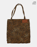 Beaded Leopard Leather Tech Big Cotton Shoulder Bag