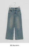 Recom Washing Denim Bootcut Pants