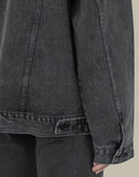 Oversize denim jacket Gray