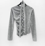 Obel Muffler Shirring Cardigan