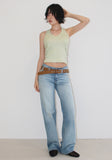 SHIRRING HALTER TOP