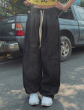 Floy One-Tuck Raw Wide Pants