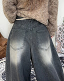 Pelo Browntin Balloon Denim Pants