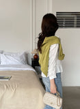 Lensi V-neck basic knit cardigan