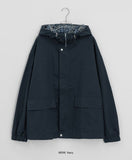 Canperry Check Cotton Hood Over Bomber Jacket