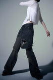 Layered Flare Jeans