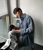 Ruff pattern striped shirt