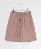 [unisex] Buh Summer Nylon Banding Bermuda Pants