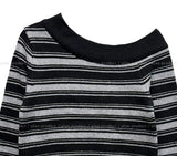 Meli Stripe One-Shoulder Knit