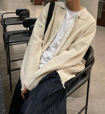 Two-way collar cardigan
