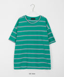 Nildi Stripe Over Short Sleeve Tee