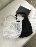 Jock Flower Lace Strap Shoulder Bag