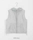 [unisex] Maoki Nylon String Over Hood Vest