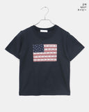 Ktin American Flag Patch Lace Short Sleeve T-Shirt