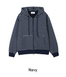 Kimo Stripe Hood Zip-Up