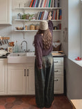 look side folding washing denim pants