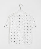 Tarui Dot Crop Short Sleeve Tee