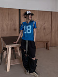 (UNISEX) Damage Balloon Wide Pants