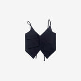 Ronean String Pocket Unbalanced Vest