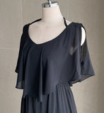 Randa Frill Off Shoulder Banding Long One Piece