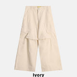 Jodi diagonal pintuck cargo pants