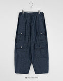 Alves Non-Fade Denim Balloon Cargo Pants