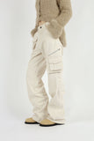 Zipper three-dimensional cargo pants