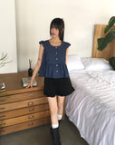 Haren Tiered Frill Banding Short Pants