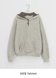 Kinples Color Matching Brushed Hoodie