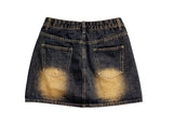 Peavy Washing Jeans Denim Mini Skirt