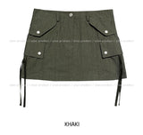 nylon strap cargo pocket skirt