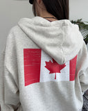 Melove World Flag Hood Zip-Up