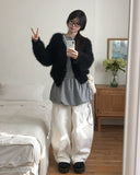 Obu Pintuck Cut Corduroy Pants