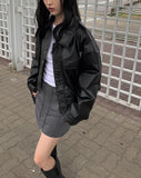 Audrey banding cargo mini skirt